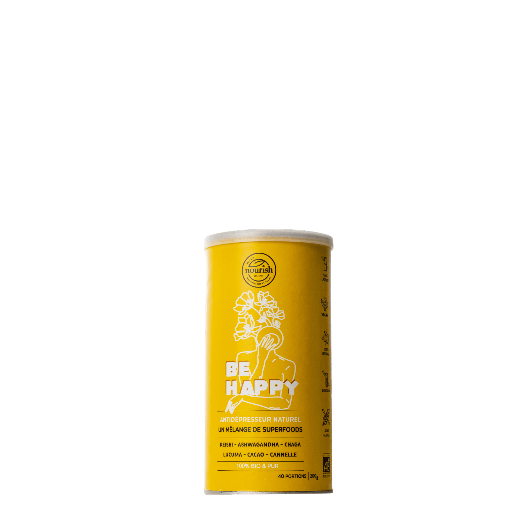 Be Happy - Antidépresseur Naturel, 100% Bio - E-picerie Fine